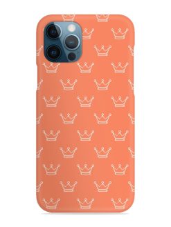 Hand Drawn Crown Snap Case for Apple Iphone 12 Pro