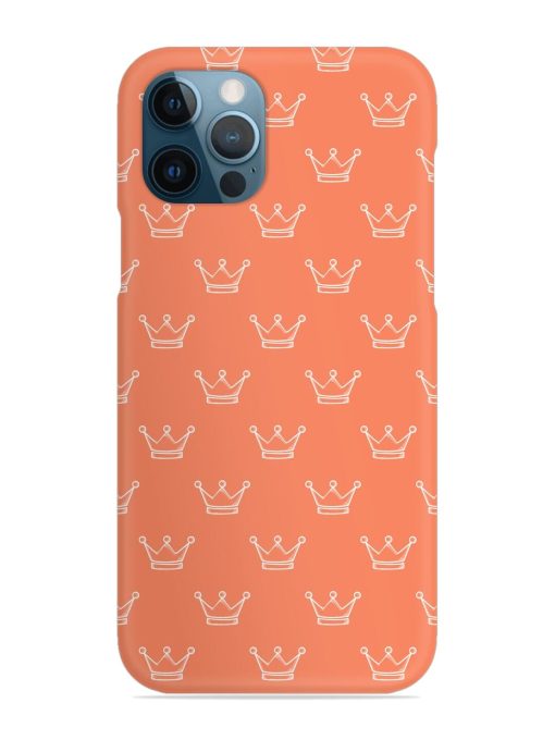 Hand Drawn Crown Snap Case for Apple Iphone 12 Pro Edge Zapvi