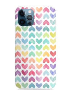 Seamless Colorful Watercolor Snap Case for Apple Iphone 12 Pro