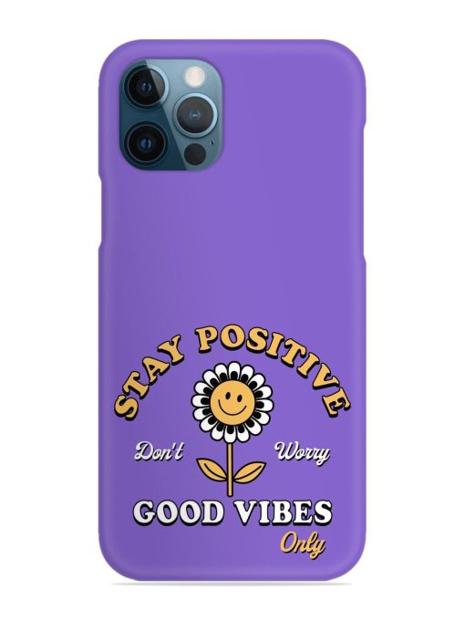 Retro Positive Flower Snap Case for Apple Iphone 12 Pro