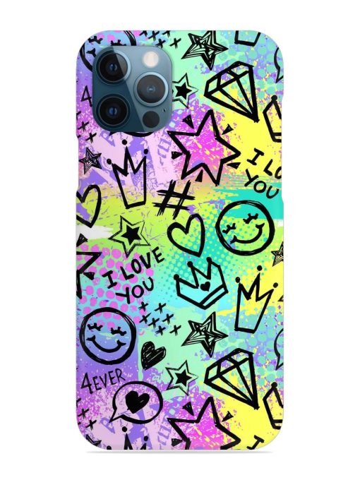 Bright Seamless Pattern Snap Case for Apple Iphone 12 Pro