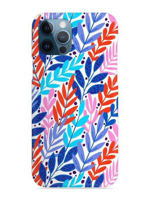 Bright Floral Tropical Snap Case for Apple Iphone 12 Pro