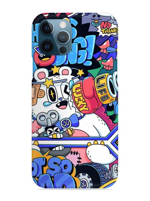 Universal Doodle Snap Case for Apple Iphone 12 Pro Edge Zapvi