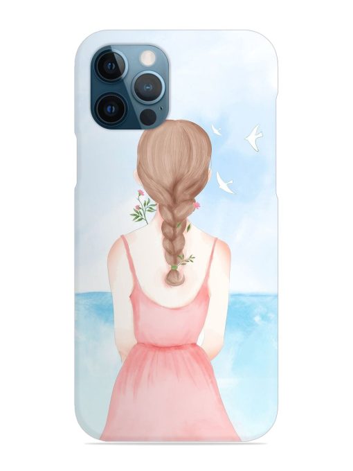 Watercolor Girl Vector Snap Case for Apple Iphone 12 Pro Edge Zapvi