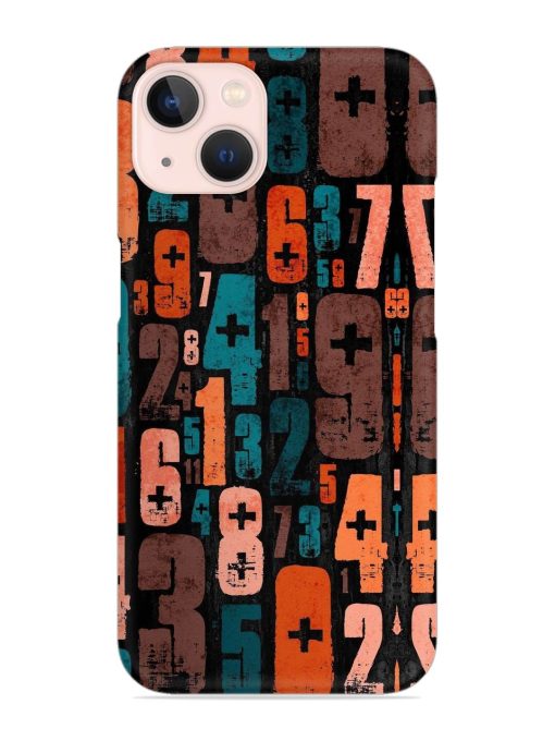 0 To 9 Art Snap Case for Apple Iphone 14 Edge Zapvi