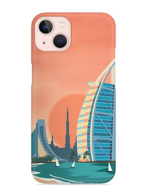 Dubai Architectural Scenery Snap Case for Apple Iphone 14 Edge Zapvi