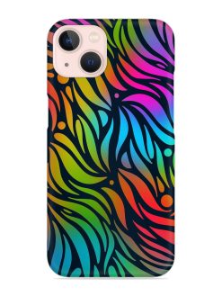 Abstract Leaf Design Snap Case for Apple Iphone 14