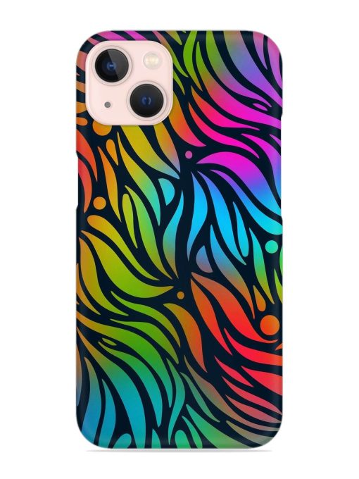 Abstract Leaf Design Snap Case for Apple Iphone 14 Edge Zapvi