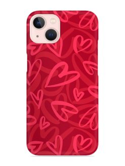 Seamless Romantic Pattern Snap Case for Apple Iphone 14