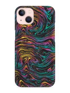 Abstract Liquid Colors Snap Case for Apple Iphone 14