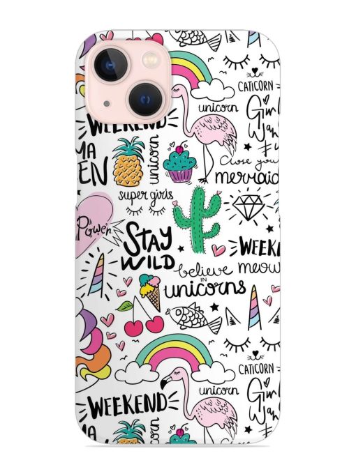 Unicorn Ice Cream Snap Case for Apple Iphone 14 Edge Zapvi