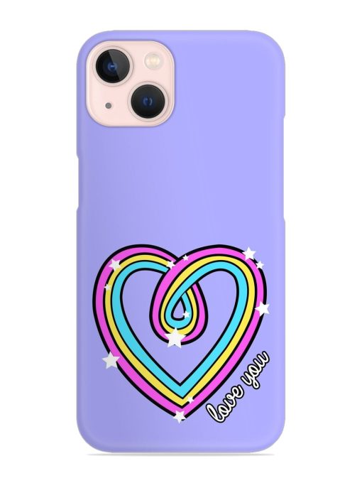 Colorful Rainbow Heart Snap Case for Apple Iphone 14 Edge Zapvi