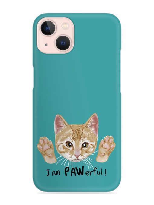 Typography Slogan Cat Snap Case for Apple Iphone 14