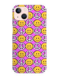 Smiley Face Peace Snap Case for Apple Iphone 14