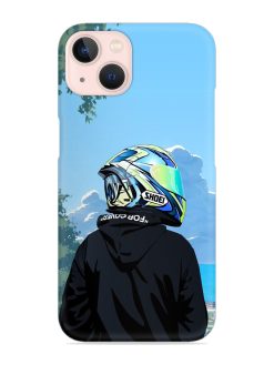 Rider With Helmet Snap Case for Apple Iphone 14