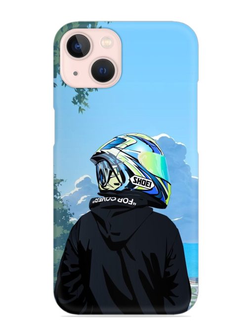 Rider With Helmet Snap Case for Apple Iphone 14 Edge Zapvi