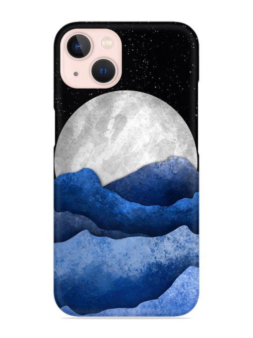 Full Moon Mountain Vector Snap Case for Apple Iphone 14 Edge Zapvi