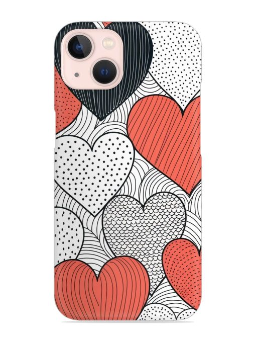 Girly Heart Seamless Snap Case for Apple Iphone 14 Edge Zapvi