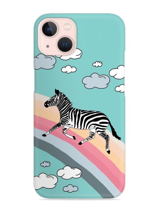 Running Zebra Snap Case for Apple Iphone 14 Edge Zapvi