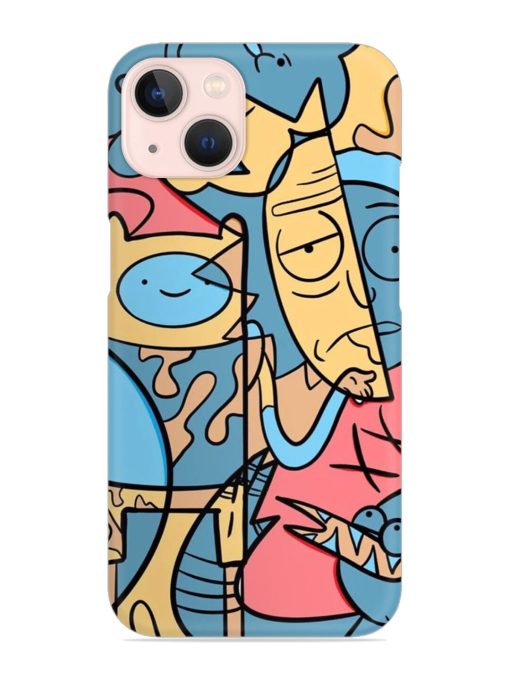 Silly Face Doodle Snap Case for Apple Iphone 14 Edge Zapvi