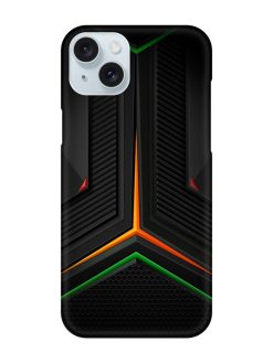 Orange Triangle Light Snap Case for Apple Iphone 15 Plus