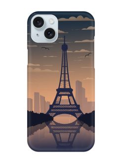 France Paris Eiffel Tower Gradient Snap Case for Apple Iphone 15 Plus