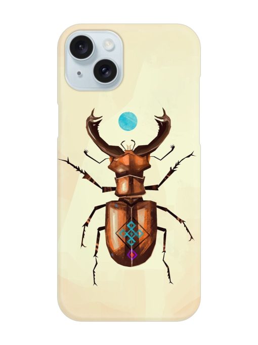 Stag Beetle Vector Snap Case for Apple Iphone 15 Plus