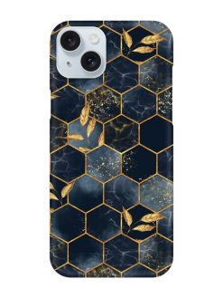 Marble Hexagon Seamless Snap Case for Apple Iphone 15 Plus
