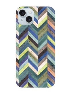 Chevron Random Color Snap Case for Apple Iphone 15 Plus