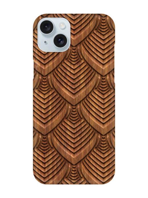 Carved Pattern On Snap Case for Apple Iphone 15 Plus