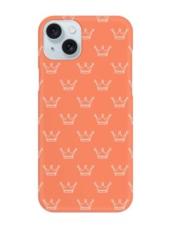 Hand Drawn Crown Snap Case for Apple Iphone 15 Plus