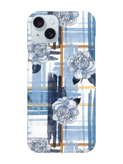 Watercolor Pattern Rose Snap Case for Apple Iphone 15 Plus