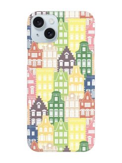 Seamless Shapes Pattern Snap Case for Apple Iphone 15 Plus