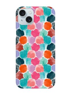 Colorful Seamless Pattern Snap Case for Apple Iphone 15 Plus