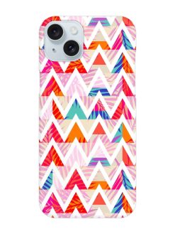 Abstract Triangle Background Snap Case for Apple Iphone 15 Plus