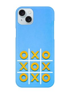 Yellow Plastic Crosses Snap Case for Apple Iphone 15 Plus