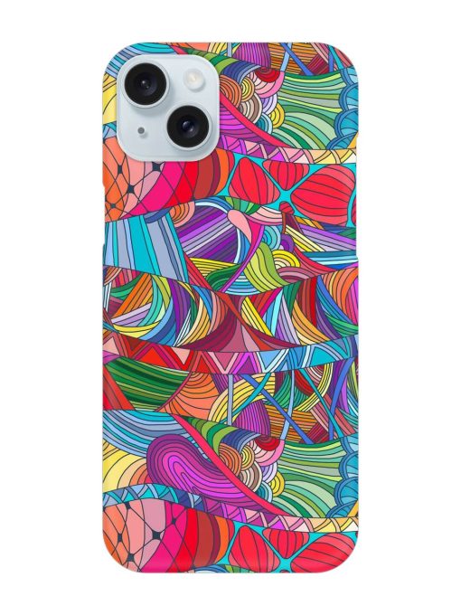 Seamless Patterns Hand Drawn Snap Case for Apple Iphone 15 Plus Edge Zapvi