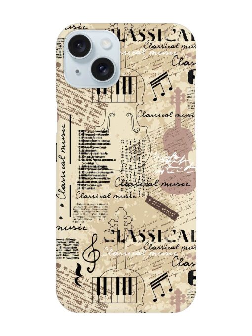 Classical Music Lpattern Snap Case for Apple Iphone 15 Plus