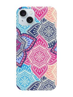 Ethnic Floral Seamless Snap Case for Apple Iphone 15 Plus