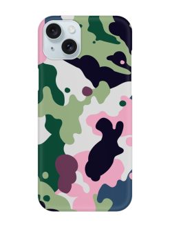 Seamless Funky Camouflage Snap Case for Apple Iphone 15 Plus
