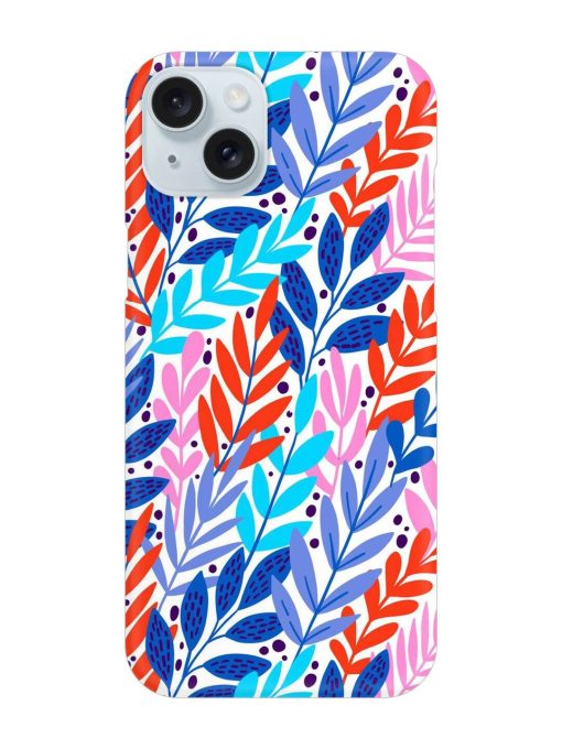 Bright Floral Tropical Snap Case for Apple Iphone 15 Plus