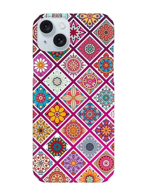 Seamless Tile Pattern Snap Case for Apple Iphone 15 Plus Edge Zapvi