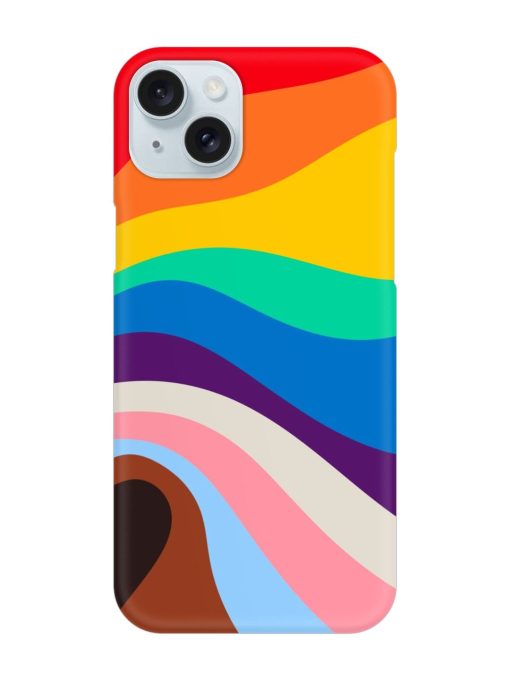 Minimal Pride Art Snap Case for Apple Iphone 15 Plus Edge Zapvi