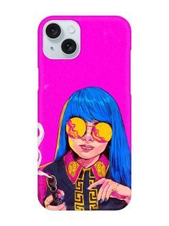 Aesthetic Anime Girl Snap Case for Apple Iphone 15 Plus