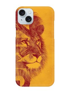 Gold Lion Crown Art Snap Case for Apple Iphone 15 Plus