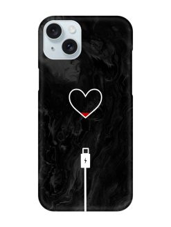 Heart Charging Vector Snap Case for Apple Iphone 15 Plus