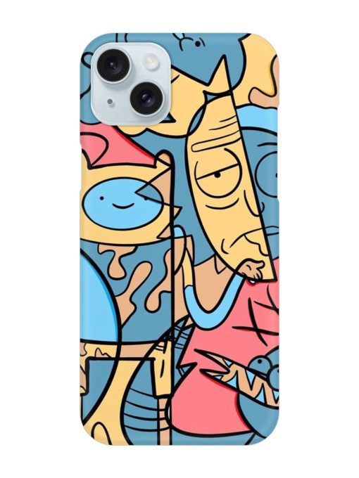 Silly Face Doodle Snap Case for Apple Iphone 15 Plus