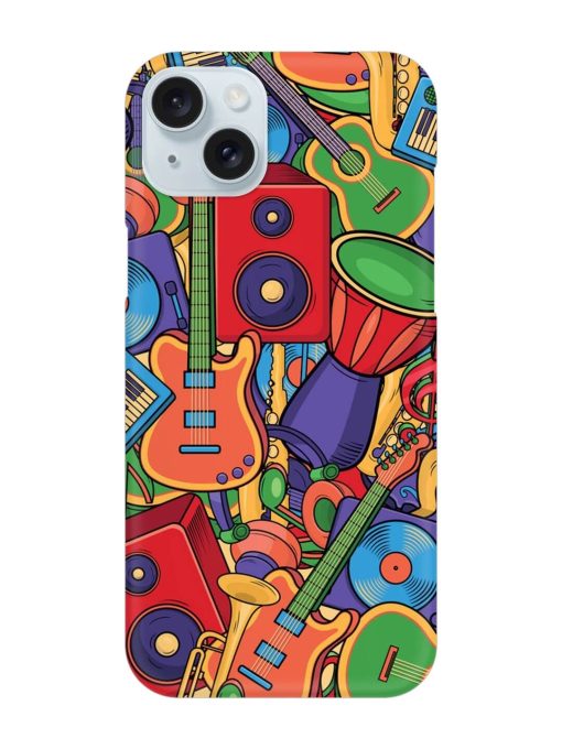 Colorful Music Art Snap Case for Apple Iphone 15 Plus