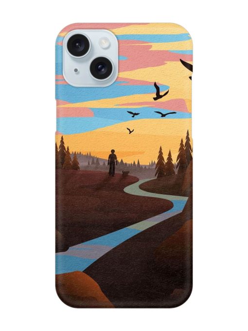 Natural Landscape Art Snap Case for Apple Iphone 15 Plus Edge Zapvi