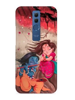 Radhe Krishna Water Art Snap Case for Honor Mate 20 Lite